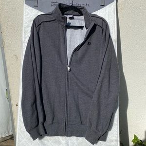 Russell Athletic Size L Zip Down Sweater